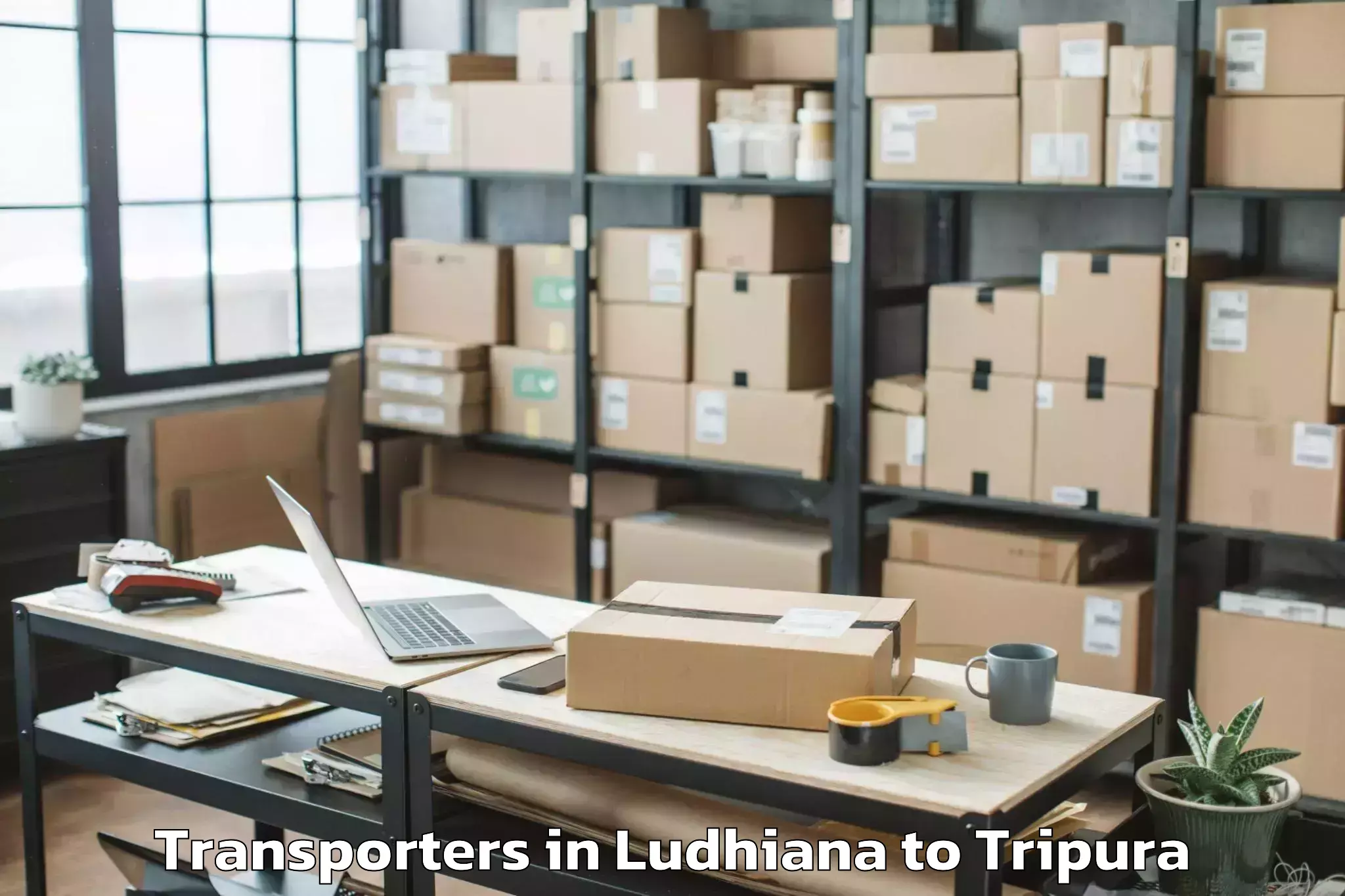 Book Ludhiana to Icfai University Tripura Agart Transporters Online